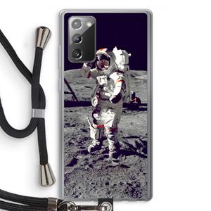 CaseCompany Spaceman: Samsung Galaxy Note 20 / Note 20 5G Transparant Hoesje met koord