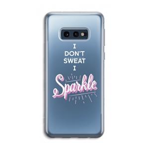 CaseCompany Sparkle quote: Samsung Galaxy S10e Transparant Hoesje