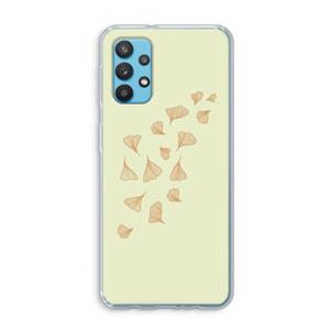 CaseCompany Falling Leaves: Samsung Galaxy A32 4G Transparant Hoesje