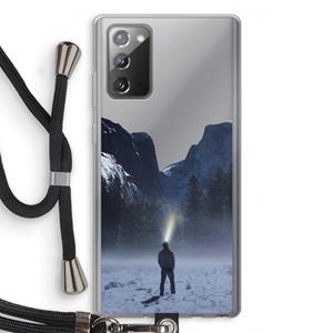 CaseCompany Wanderlust: Samsung Galaxy Note 20 / Note 20 5G Transparant Hoesje met koord