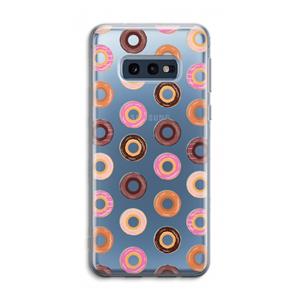 CaseCompany Donuts: Samsung Galaxy S10e Transparant Hoesje