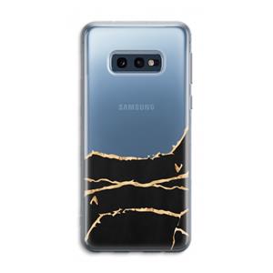 CaseCompany Gouden marmer: Samsung Galaxy S10e Transparant Hoesje
