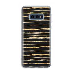 CaseCompany Gouden strepen: Samsung Galaxy S10e Transparant Hoesje