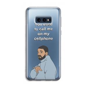CaseCompany Hotline bling: Samsung Galaxy S10e Transparant Hoesje