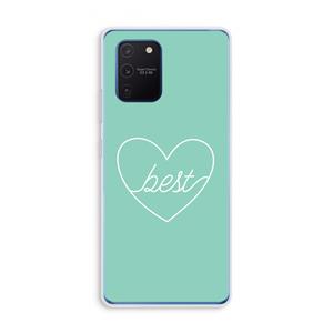 CaseCompany Best heart pastel: Samsung Galaxy Note 10 Lite Transparant Hoesje