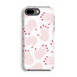 CaseCompany Hands pink: iPhone 8 Plus Tough Case