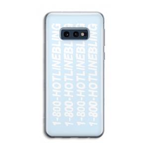 CaseCompany Hotline bling blue: Samsung Galaxy S10e Transparant Hoesje