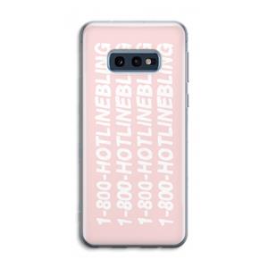 CaseCompany Hotline bling pink: Samsung Galaxy S10e Transparant Hoesje