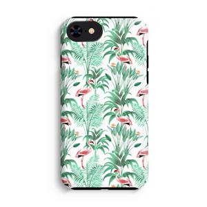CaseCompany Flamingo bladeren: iPhone SE 2020 Tough Case