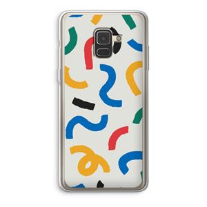 CaseCompany Illustratieve pop 2: Samsung Galaxy A8 (2018) Transparant Hoesje