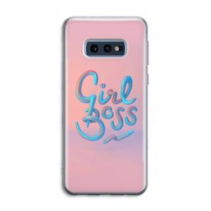 CaseCompany Girl boss: Samsung Galaxy S10e Transparant Hoesje