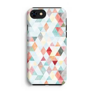 CaseCompany Gekleurde driehoekjes pastel: iPhone SE 2020 Tough Case
