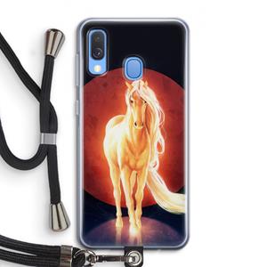 CaseCompany Last Unicorn: Samsung Galaxy A40 Transparant Hoesje met koord