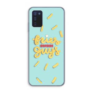 CaseCompany Always fries: Samsung Galaxy A03s Transparant Hoesje