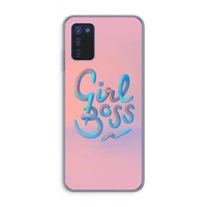 CaseCompany Girl boss: Samsung Galaxy A03s Transparant Hoesje