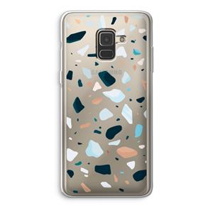 CaseCompany Terrazzo N°13: Samsung Galaxy A8 (2018) Transparant Hoesje