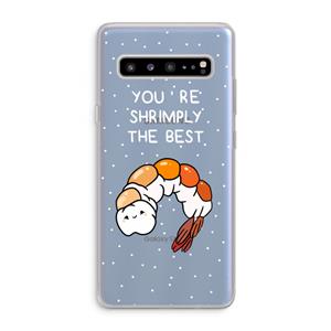 CaseCompany You're Shrimply The Best: Samsung Galaxy S10 5G Transparant Hoesje