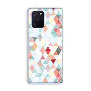 CaseCompany Gekleurde driehoekjes pastel: Samsung Galaxy Note 10 Lite Transparant Hoesje