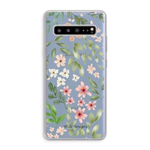 CaseCompany Botanical sweet flower heaven: Samsung Galaxy S10 5G Transparant Hoesje