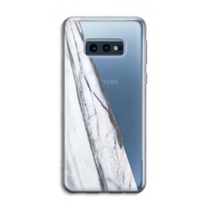 CaseCompany Gestreepte marmer: Samsung Galaxy S10e Transparant Hoesje