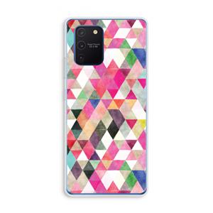 CaseCompany Gekleurde driehoekjes: Samsung Galaxy Note 10 Lite Transparant Hoesje