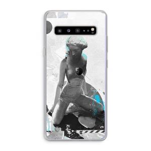 CaseCompany I will not feel a thing: Samsung Galaxy S10 5G Transparant Hoesje