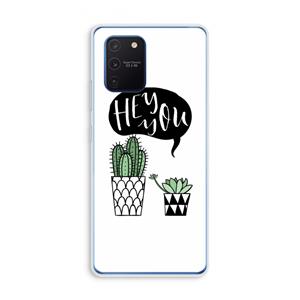 CaseCompany Hey you cactus: Samsung Galaxy Note 10 Lite Transparant Hoesje
