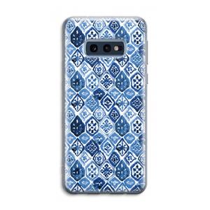 CaseCompany Blauw motief: Samsung Galaxy S10e Transparant Hoesje