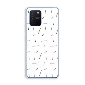 CaseCompany Hipster stripes: Samsung Galaxy Note 10 Lite Transparant Hoesje