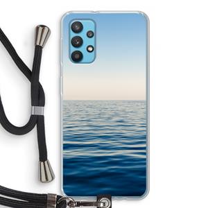 CaseCompany Water horizon: Samsung Galaxy A32 4G Transparant Hoesje met koord