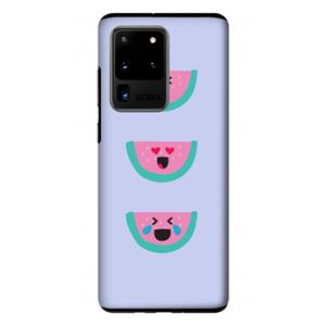 CaseCompany Smiley watermeloen: Samsung Galaxy S20 Ultra Tough Case