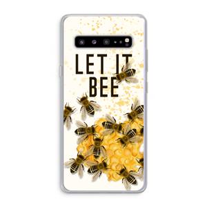 CaseCompany Let it bee: Samsung Galaxy S10 5G Transparant Hoesje