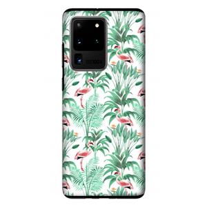 CaseCompany Flamingo bladeren: Samsung Galaxy S20 Ultra Tough Case