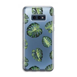CaseCompany Tropische bladeren: Samsung Galaxy S10e Transparant Hoesje