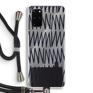 CaseCompany Marrakech Zigzag: Samsung Galaxy S20 Plus Transparant Hoesje met koord