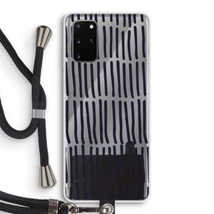 CaseCompany Moroccan stripes: Samsung Galaxy S20 Plus Transparant Hoesje met koord