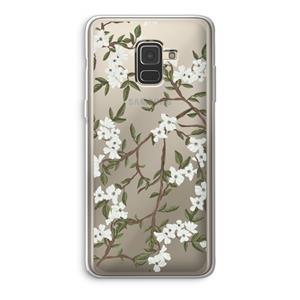 CaseCompany Blossoming spring: Samsung Galaxy A8 (2018) Transparant Hoesje