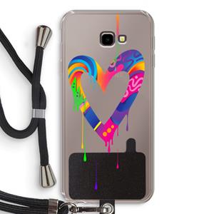 CaseCompany Melts My Heart: Samsung Galaxy J4 Plus Transparant Hoesje met koord