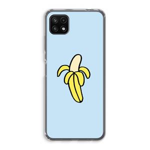 CaseCompany Banana: Samsung Galaxy A22 5G Transparant Hoesje