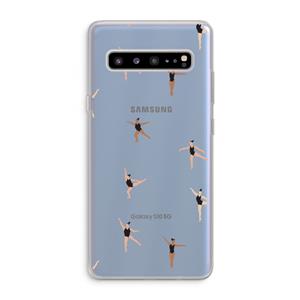 CaseCompany Dancing #1: Samsung Galaxy S10 5G Transparant Hoesje