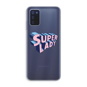 CaseCompany Superlady: Samsung Galaxy A03s Transparant Hoesje