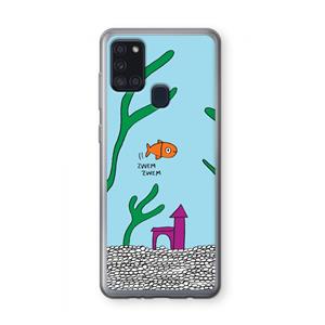 CaseCompany Aquarium: Samsung Galaxy A21s Transparant Hoesje