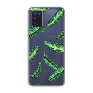 CaseCompany Lange bladeren: Samsung Galaxy A03s Transparant Hoesje