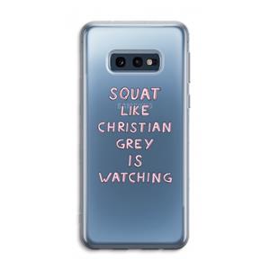 CaseCompany Christian Grey: Samsung Galaxy S10e Transparant Hoesje