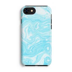 CaseCompany Waterverf blauw: iPhone SE 2020 Tough Case