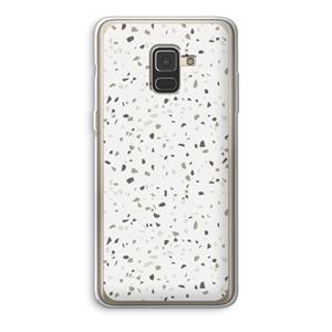 CaseCompany Terrazzo N°14: Samsung Galaxy A8 (2018) Transparant Hoesje