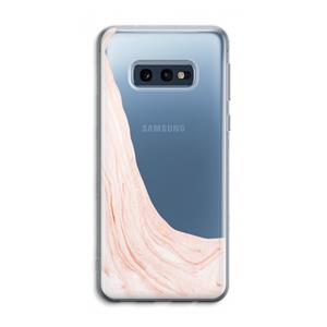 CaseCompany Peach bath: Samsung Galaxy S10e Transparant Hoesje
