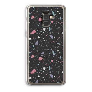 CaseCompany Terrazzo N°16: Samsung Galaxy A8 (2018) Transparant Hoesje