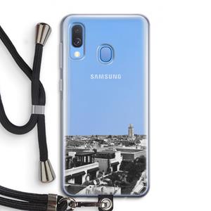 CaseCompany Marrakech Skyline : Samsung Galaxy A40 Transparant Hoesje met koord
