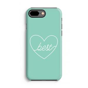 CaseCompany Best heart pastel: iPhone 8 Plus Tough Case